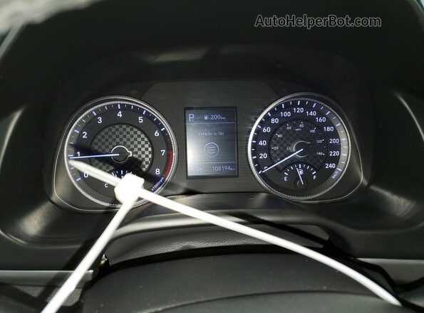 KMHD84LF5LU907207 2020 HYUNDAI ELANTRA Gray Вид щитка приладів