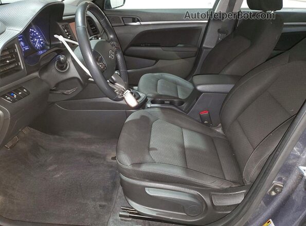 KMHD84LF5LU907207 2020 HYUNDAI ELANTRA Gray Вид салону спереду