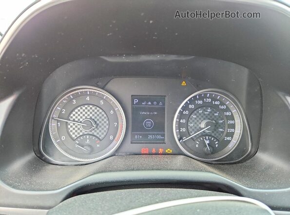 KMHD84LF5LU970209 2020 HYUNDAI ELANTRA Gray Instrument cluster view