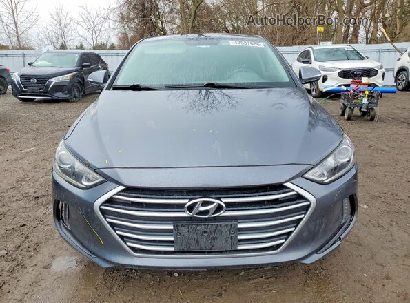 KMHD84LF6HU113937 2017 HYUNDAI ELANTRA Серый Вид спереди