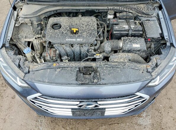 KMHD84LF6HU113937 2017 HYUNDAI ELANTRA Серый Вид задней части салона