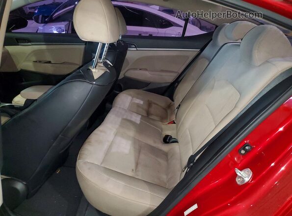 KMHD84LF6HU261148 2017 HYUNDAI ELANTRA Красный Вид задних сидений