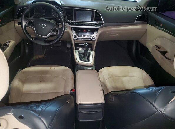 KMHD84LF6HU261148 2017 HYUNDAI ELANTRA Красный Вид панели приборов