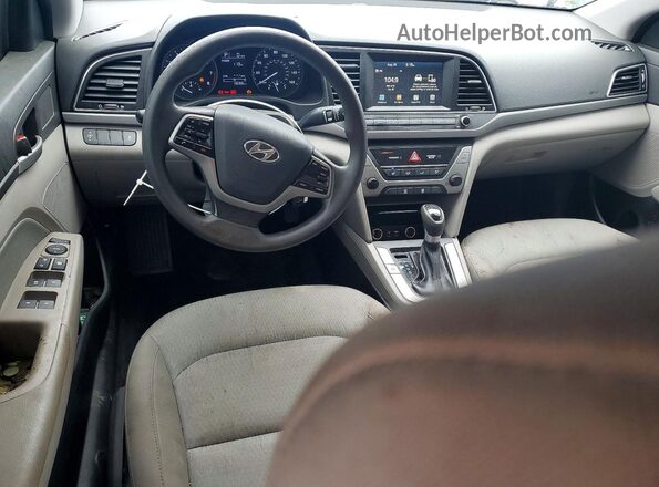 KMHD84LF6HU429192 2017 HYUNDAI ELANTRA Blue Vista del salpicadero