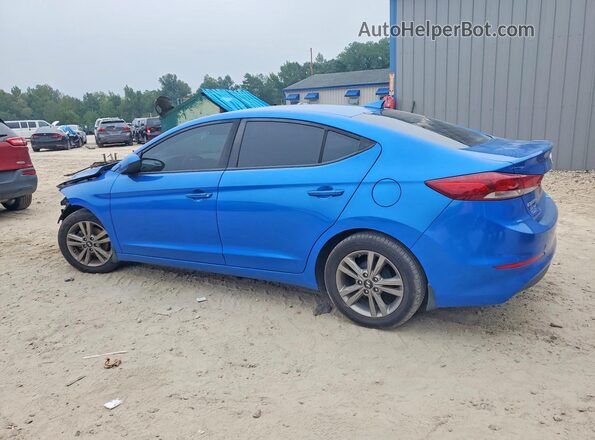 KMHD84LF6HU429192 2017 HYUNDAI ELANTRA Blue Trasero izquierdo