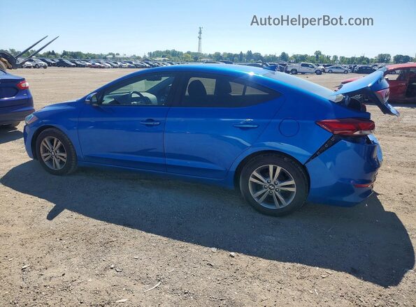 KMHD84LF6JU692661 2018 HYUNDAI ELANTRA Синий Задняя левая четверть