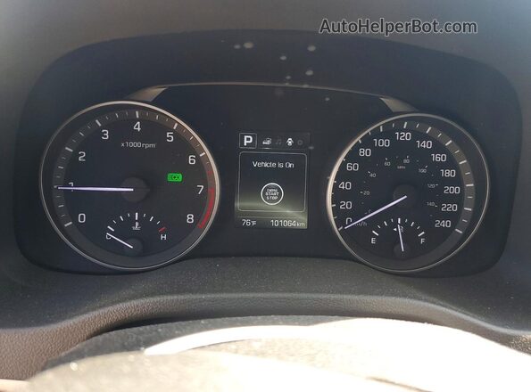 KMHD84LF6JU692661 2018 HYUNDAI ELANTRA Синий Вид щитка приборов