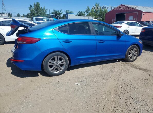 KMHD84LF6JU692661 2018 HYUNDAI ELANTRA Синий Задняя правая четверть