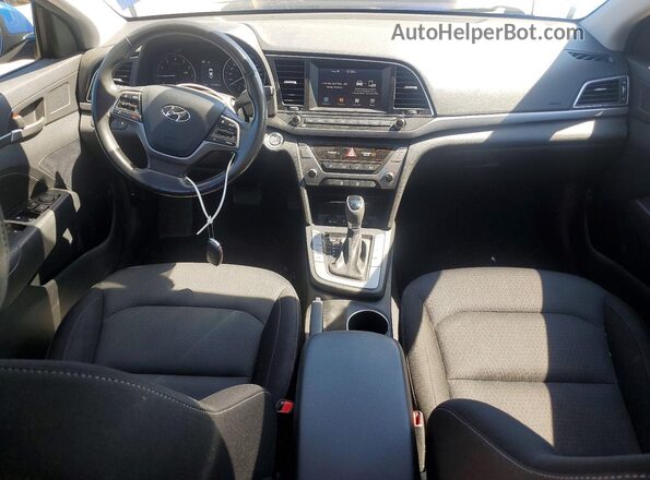KMHD84LF6JU692661 2018 HYUNDAI ELANTRA Синий Вид панели приборов