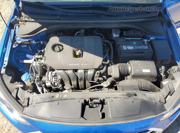 KMHD84LF6JU692661 2018 HYUNDAI ELANTRA Синий Вид задней части салона