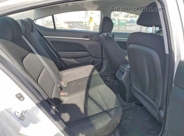 KMHD84LF6KU756070 2019 HYUNDAI ELANTRA White Հետևի նստատեղերի տեսք