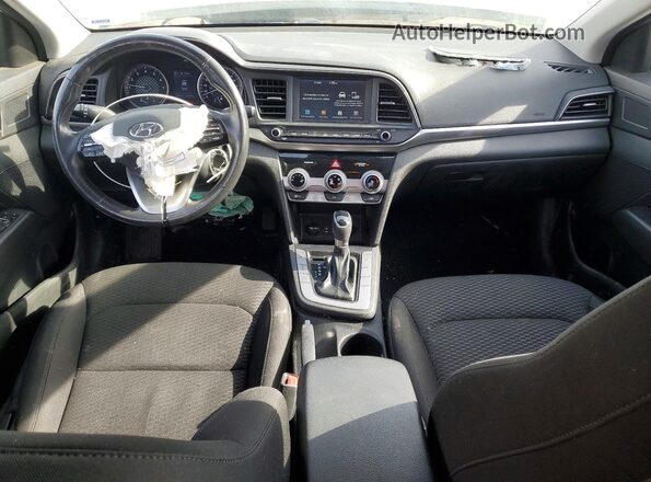 KMHD84LF6KU756070 2019 HYUNDAI ELANTRA White Առջևի վահանակի տեսք