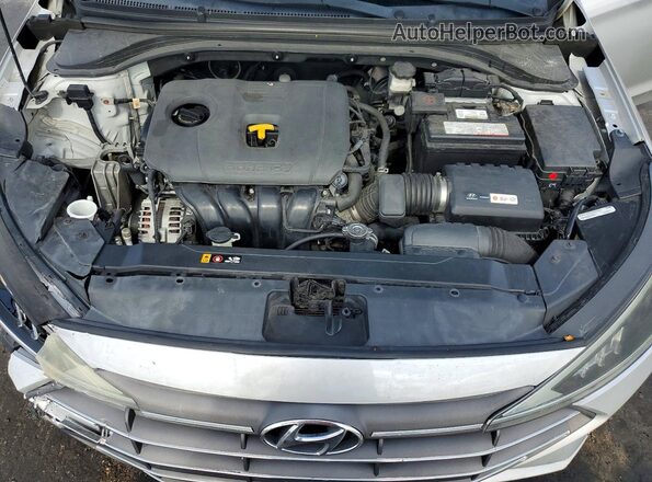 KMHD84LF6KU831012 2019 HYUNDAI ELANTRA Silver Вид задньої частини салону