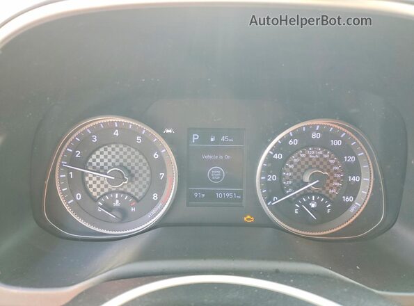 KMHD84LF6KU831012 2019 HYUNDAI ELANTRA Silver Вид щитка приладів