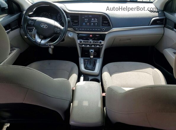 KMHD84LF6KU831012 2019 HYUNDAI ELANTRA Silver Вид панелі приладів