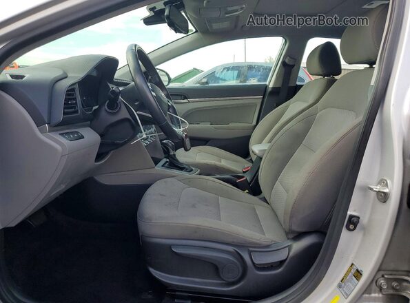 KMHD84LF6KU831012 2019 HYUNDAI ELANTRA Silver Вид салону спереду