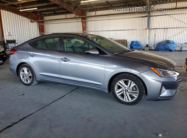 KMHD84LF6KU858761 2019 HYUNDAI ELANTRA Серый Передняя правая четверть