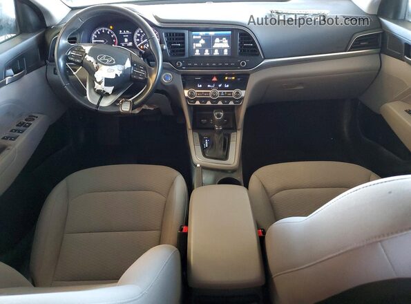 KMHD84LF6KU858761 2019 HYUNDAI ELANTRA Серый Вид панели приборов
