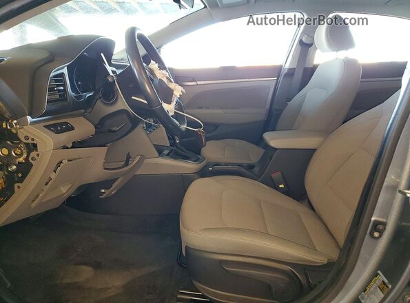 KMHD84LF6KU858761 2019 HYUNDAI ELANTRA Серый Вид салона спереди