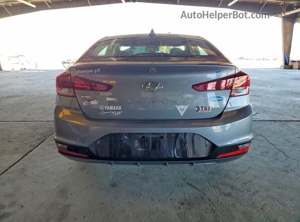 KMHD84LF6KU858761 2019 HYUNDAI ELANTRA Серый Вид сзади