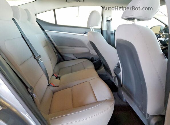 KMHD84LF6KU858761 2019 HYUNDAI ELANTRA Серый Вид задних сидений