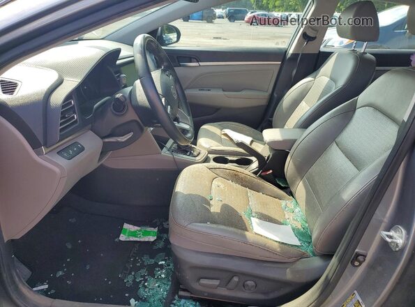 KMHD84LF6KU883675 2019 HYUNDAI ELANTRA Gray Front interior view