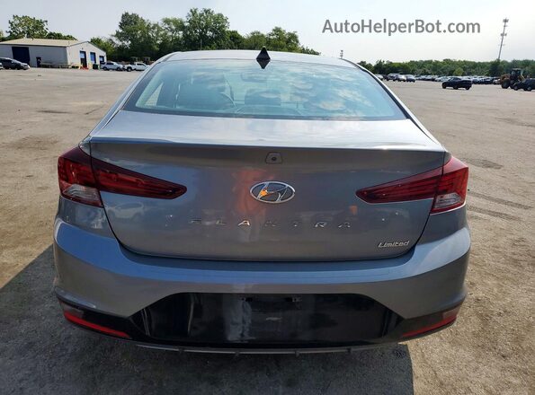 KMHD84LF6KU883675 2019 HYUNDAI ELANTRA Gray Rear view