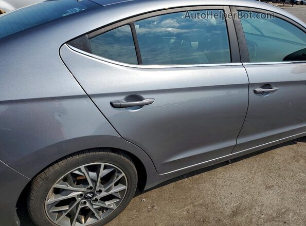 KMHD84LF6KU883675 2019 HYUNDAI ELANTRA Gray Rear seats view