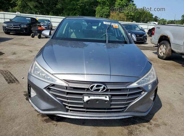 KMHD84LF6KU883675 2019 HYUNDAI ELANTRA Gray Front view