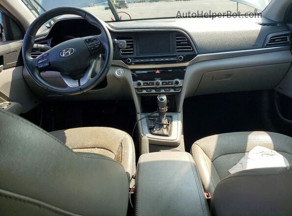 KMHD84LF6KU883675 2019 HYUNDAI ELANTRA Gray Dashboard view