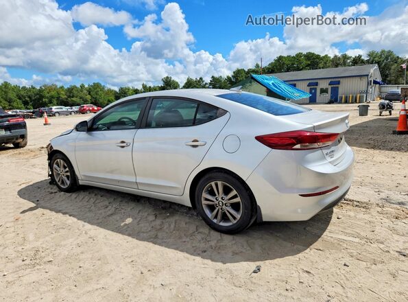 KMHD84LF7HU059869 2017 HYUNDAI ELANTRA Серебряный Задняя левая четверть