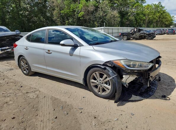 KMHD84LF7HU059869 2017 HYUNDAI ELANTRA Серебряный Передняя правая четверть