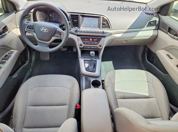 KMHD84LF7HU059869 2017 HYUNDAI ELANTRA Серебряный Вид панели приборов