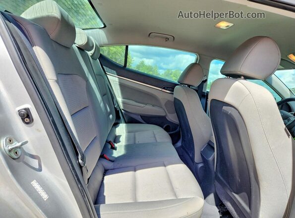 KMHD84LF7HU059869 2017 HYUNDAI ELANTRA Серебряный Вид задних сидений
