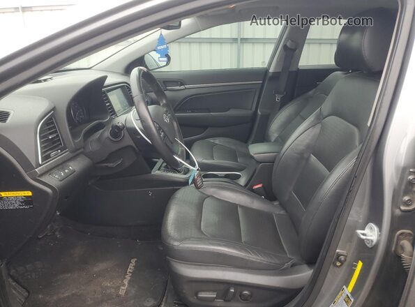 KMHD84LF7HU067146 2017 HYUNDAI ELANTRA Gray Widok wnętrza z przodu