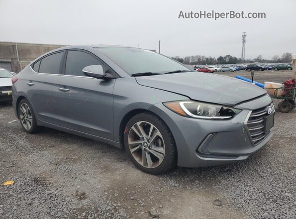 KMHD84LF7HU067146 2017 HYUNDAI ELANTRA Gray Przód prawy