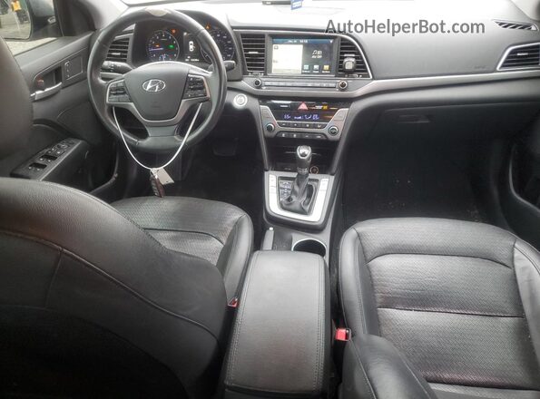 KMHD84LF7HU067146 2017 HYUNDAI ELANTRA Gray Widok deski rozdzielczej