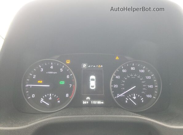 KMHD84LF7HU067146 2017 HYUNDAI ELANTRA Gray Widok zestawu wskaźników