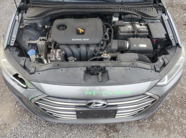 KMHD84LF7HU067146 2017 HYUNDAI ELANTRA Gray Widok wnętrza z tyłu
