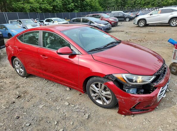 KMHD84LF7HU106043 2017 HYUNDAI ELANTRA Red Առջևի աջ