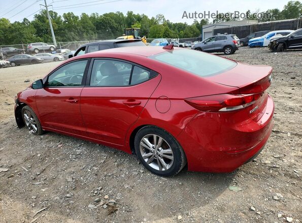KMHD84LF7HU106043 2017 HYUNDAI ELANTRA Red Հետևի ձախ