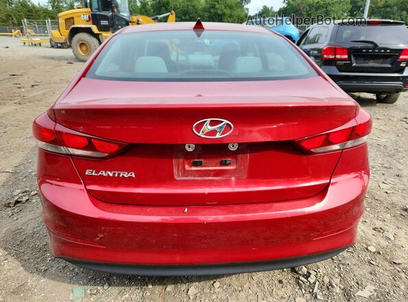 KMHD84LF7HU106043 2017 HYUNDAI ELANTRA Red Հետևի տեսք