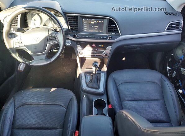 KMHD84LF7HU283126 2017 HYUNDAI ELANTRA Silver Առջևի վահանակի տեսք
