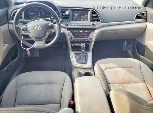 KMHD84LF7JU606953 2018 HYUNDAI ELANTRA Gray Dashboard view