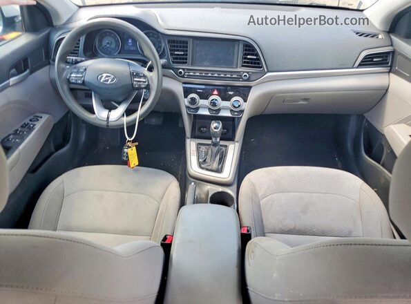 KMHD84LF7KU746423 2019 HYUNDAI ELANTRA Silver Vista del salpicadero