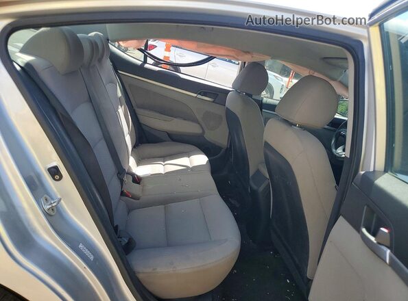 KMHD84LF7KU746423 2019 HYUNDAI ELANTRA Silver Vista de los asientos traseros