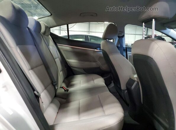 KMHD84LF7KU773220 2019 HYUNDAI ELANTRA Silver Rear seats view