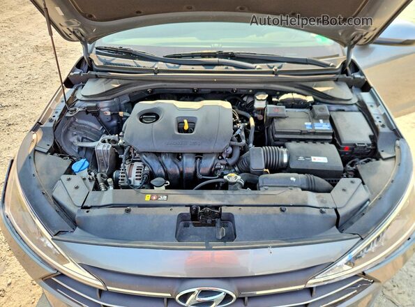 KMHD84LF7KU779728 2019 HYUNDAI ELANTRA Gray Սալոնի հետևի տեսք