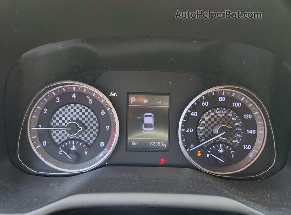 KMHD84LF7KU779728 2019 HYUNDAI ELANTRA Gray Սարքավորումների վահանակի տեսք