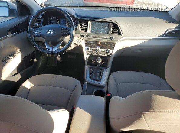 KMHD84LF7KU887444 2019 HYUNDAI ELANTRA Silver Widok deski rozdzielczej